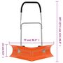 Voir la diapositive 6 : VIDAXL Pelle a neige double angle avec poignee extensible orange acier