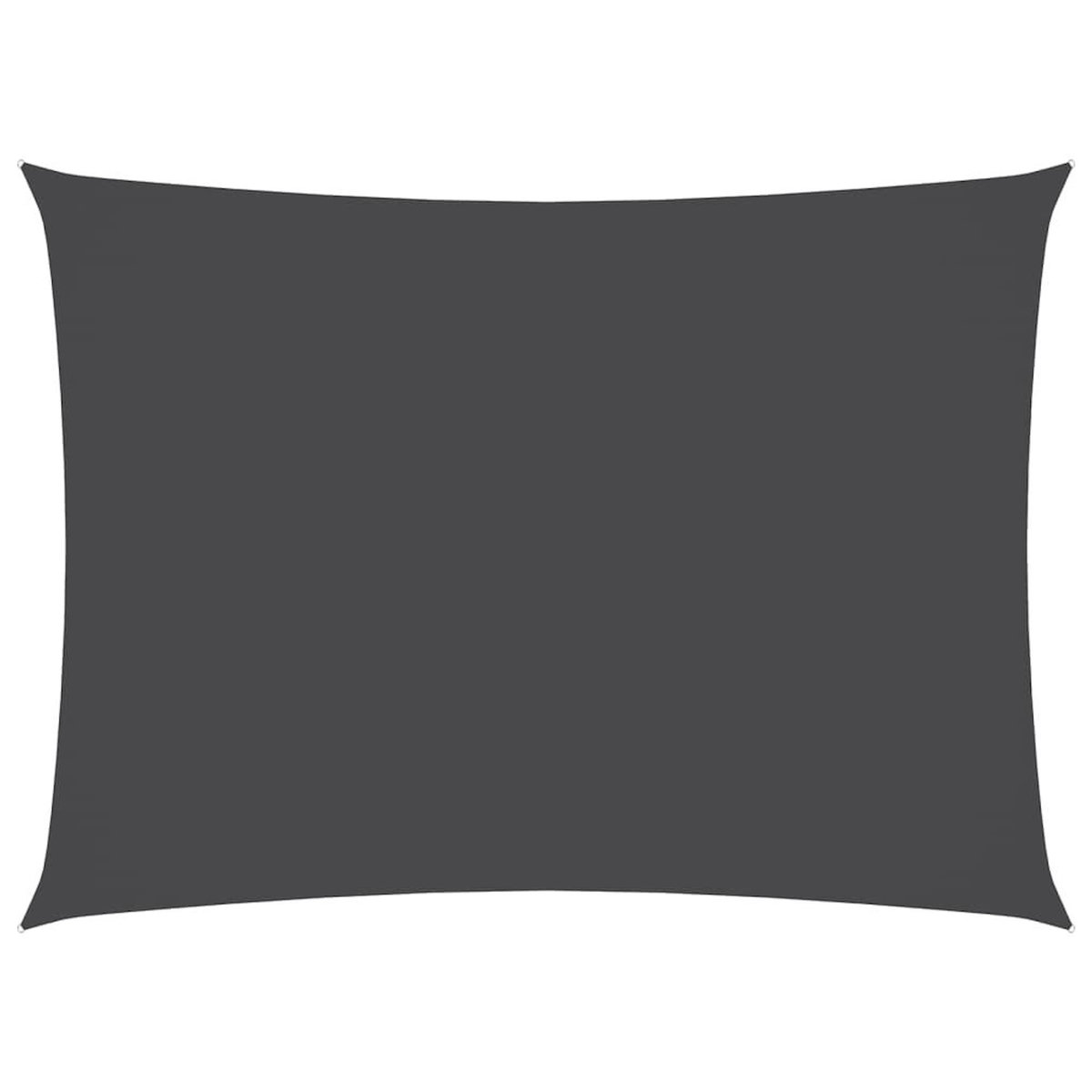 VIDAXL Voile de parasol tissu oxford rectangulaire 3x5 m anthracite