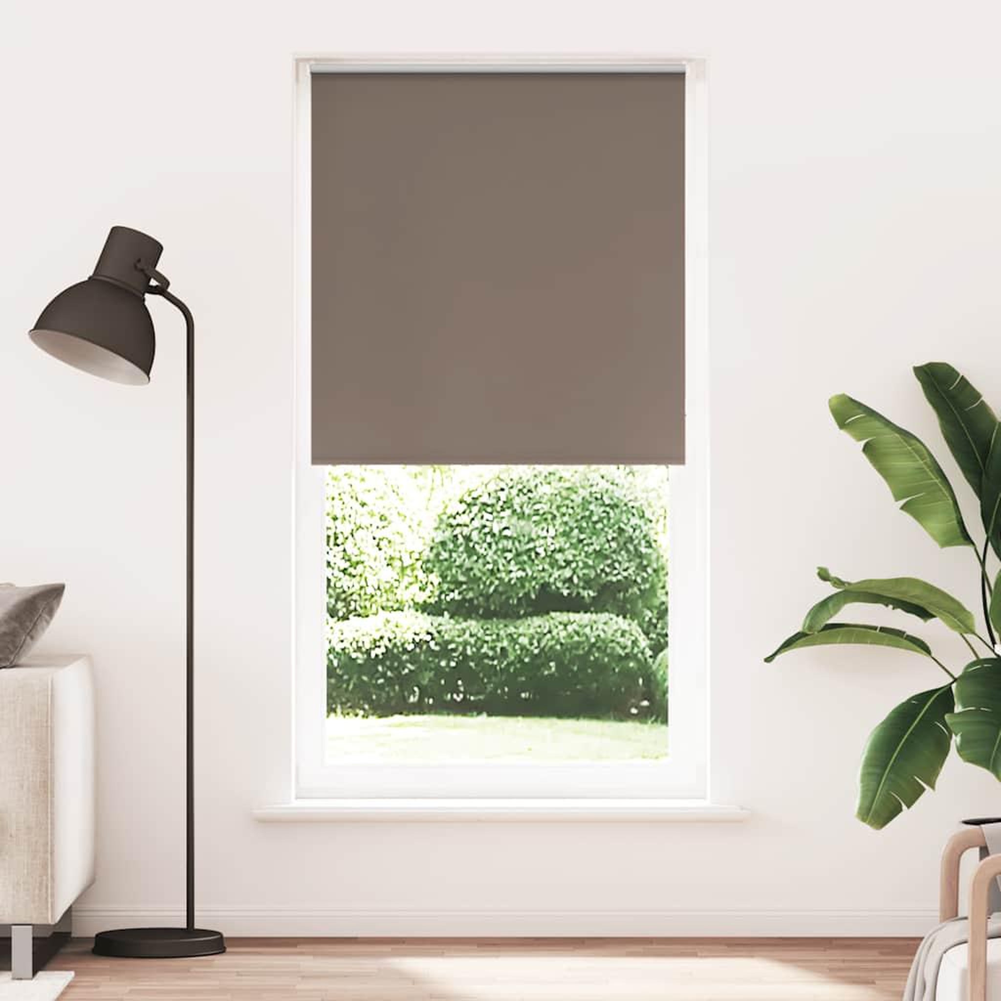 Voir la diapositive 2 : VIDAXL Store enrouleur occultant cafe 95x210cm largeur du tissu 90,7cm