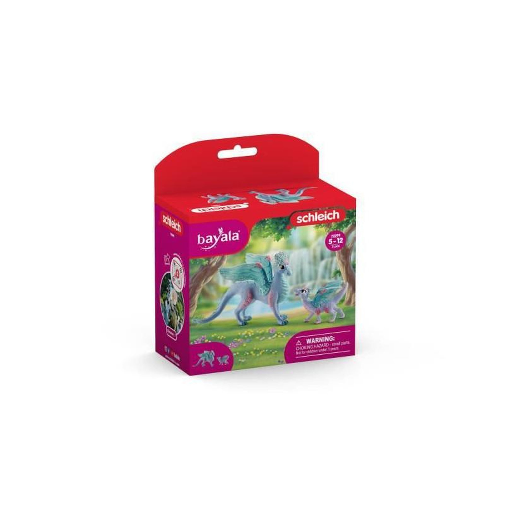 Voir la diapositive 2 : Schleich Schleich - Dragon aux fleurs avec son petit - 70592