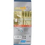 Norton Lot de 4 bandes abrasives NORTON, 75 x 533 mm, grains 120