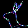 VIDAXL Decoration de Noël d'exterieur Renne et traîneau 252 LED