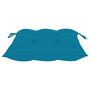 Voir la diapositive 5 : VIDAXL Chaises de jardin avec coussins bleu clair lot de 4 Teck massif