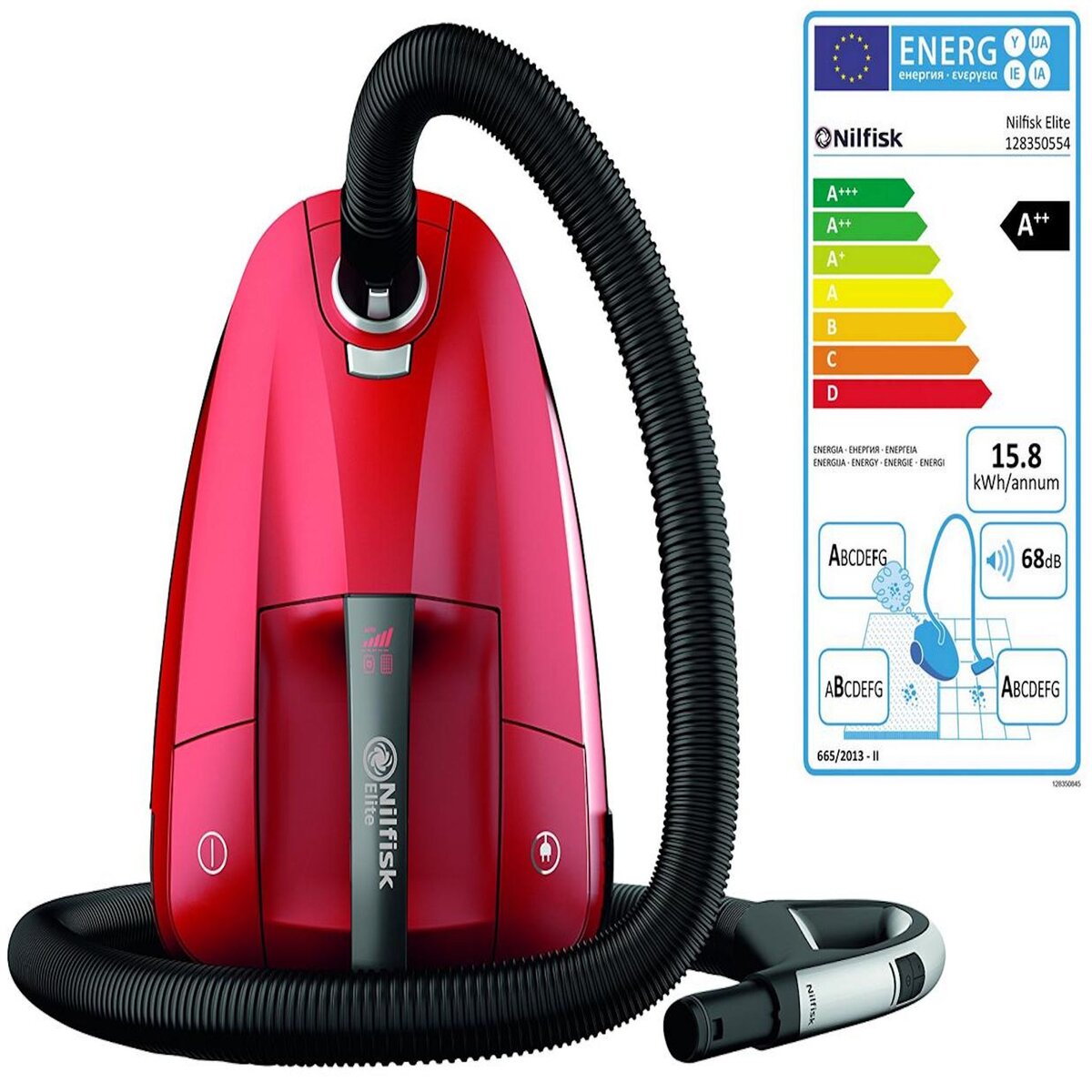 Nilfisk Aspirateur traineau 450 68db rouge - 128350554