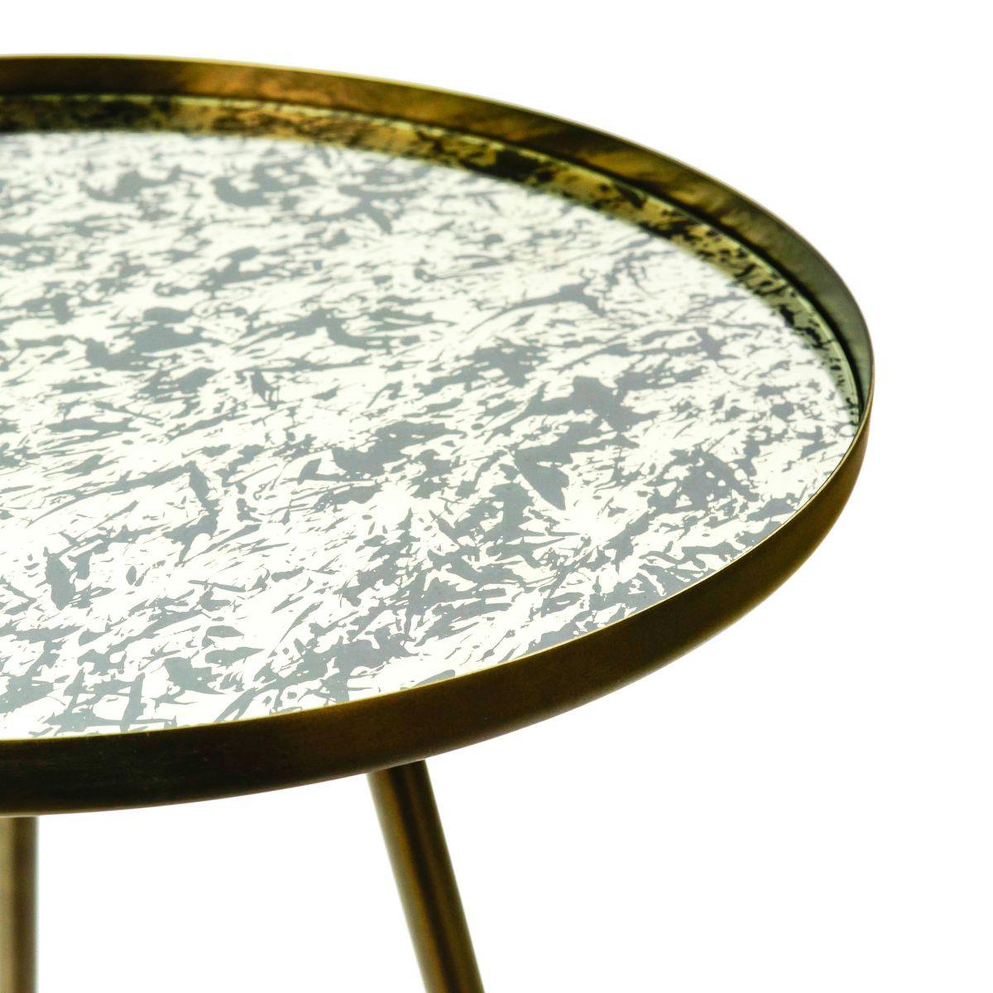 Voir la diapositive 2 : Paris Prix Table d'appoint vintage  union  52cm vert