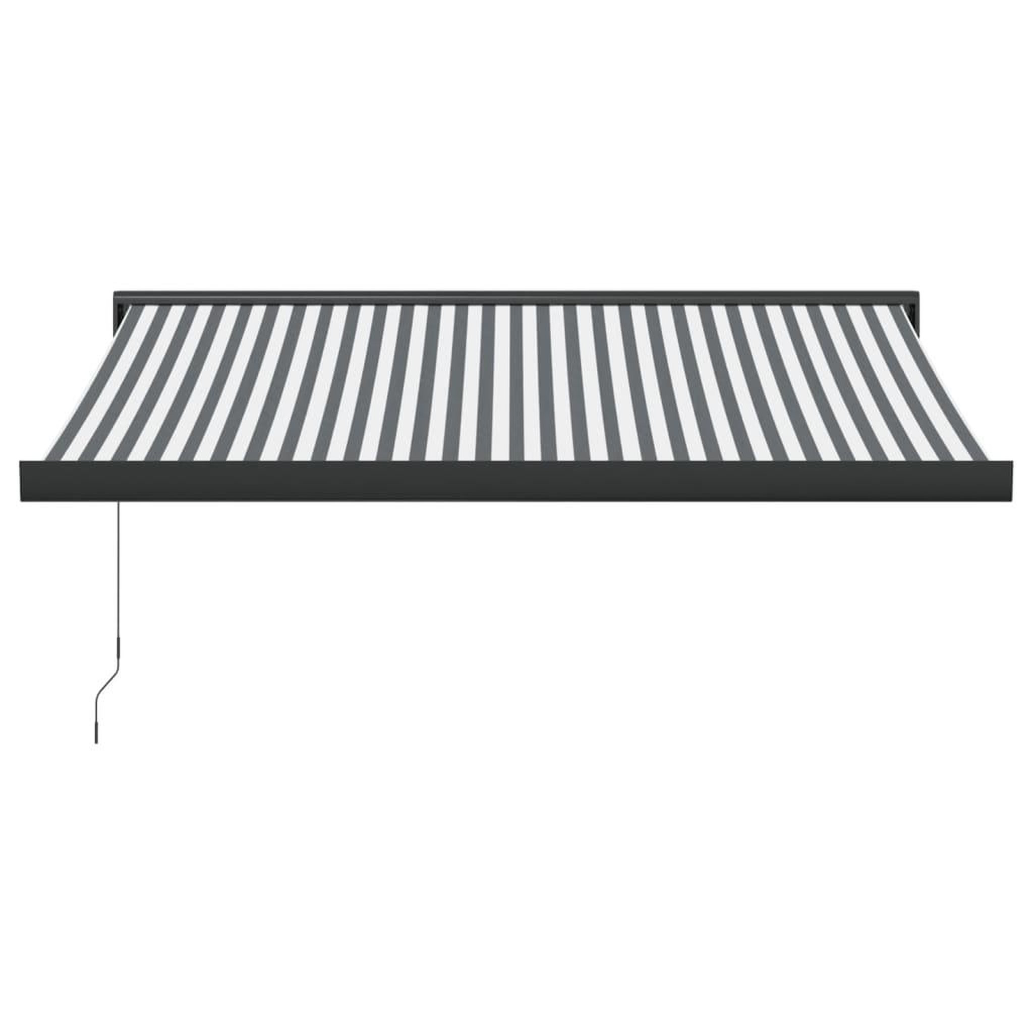 Voir la diapositive 3 : VIDAXL Auvent retractable anthracite et blanc 3,5x2,5m tissu/aluminium