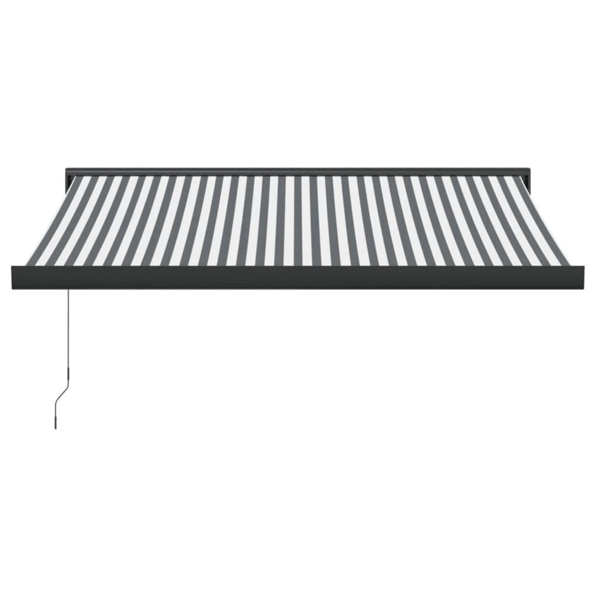VIDAXL Auvent retractable anthracite et blanc 3,5x2,5m tissu/aluminium
