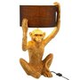 Voir la diapositive 2 : Paris Prix Lampe à Poser Design  Singe  58cm Or & Noir