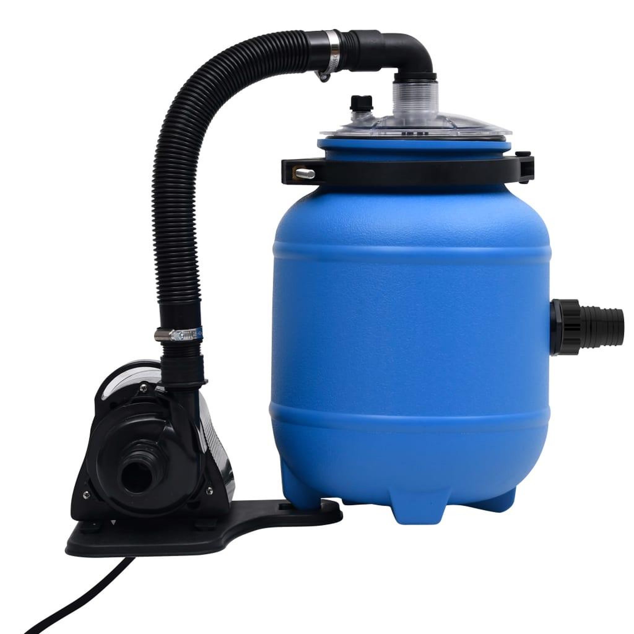 Voir la diapositive 2 : VIDAXL Pompe de filtration de piscine Noir et bleu 4 m³/h