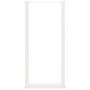 Voir la diapositive 5 : VIDAXL Pieds de table basse forme de U 2pcs blanc 40x(100-101)cm acier