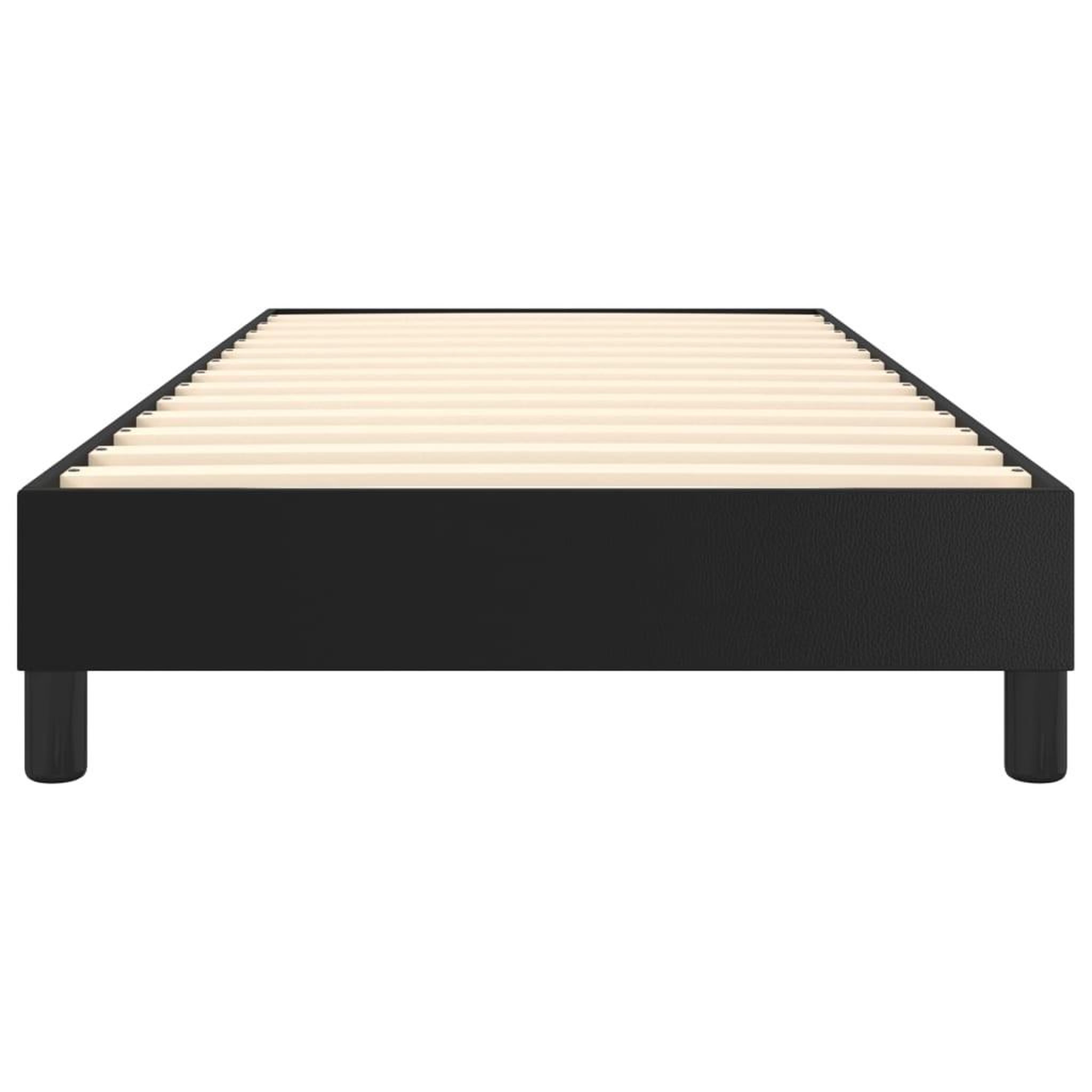Voir la diapositive 5 : VIDAXL Cadre de lit sans matelas noir 90x190 cm similicuir