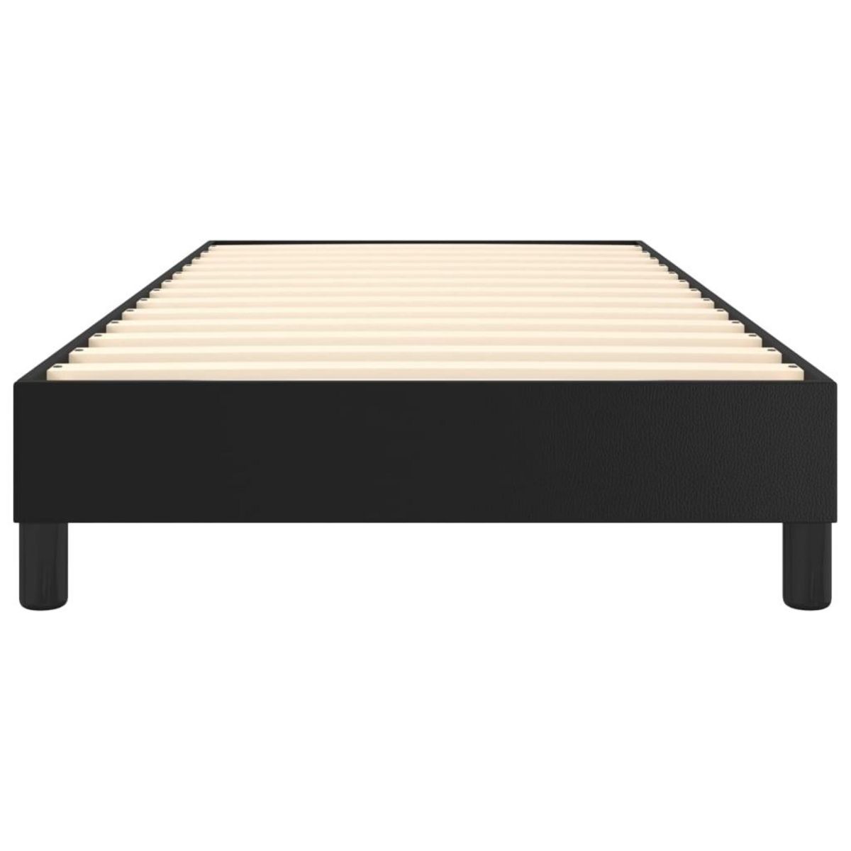 VIDAXL Cadre de lit sans matelas noir 90x190 cm similicuir