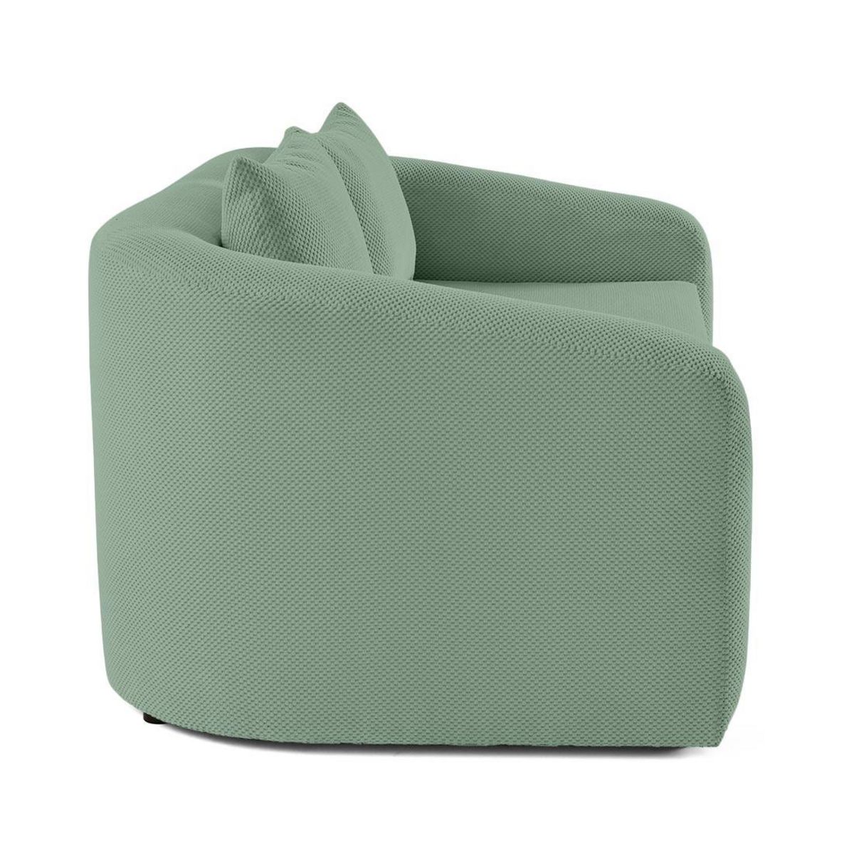 BEST MOBILIER Nuvia - canapé convertible déplimousse 2 places en velours texturé