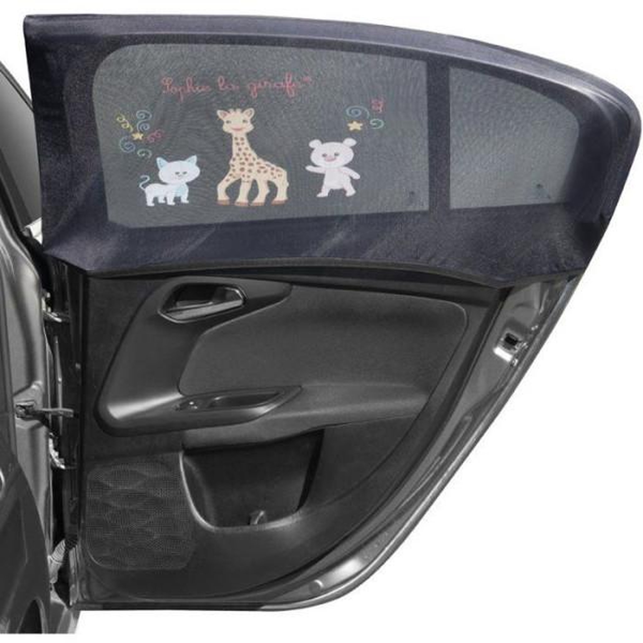 Voir la diapositive 3 : SOPHIE LA GIRAFE Lot de 2 Pare-soleil voiture - SOPHIE LA GIRAFE - Chausssettes - Universels - Lavables