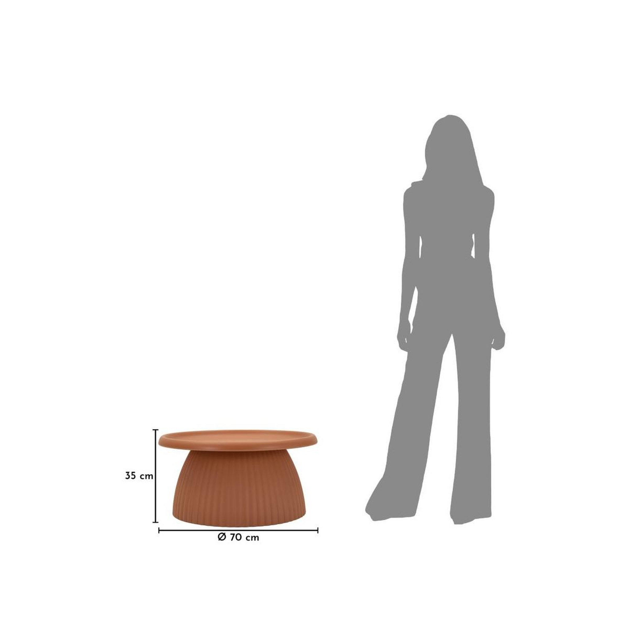 Voir la diapositive 4 : Paris Prix Table basse rainurée  geax  70cm rouge