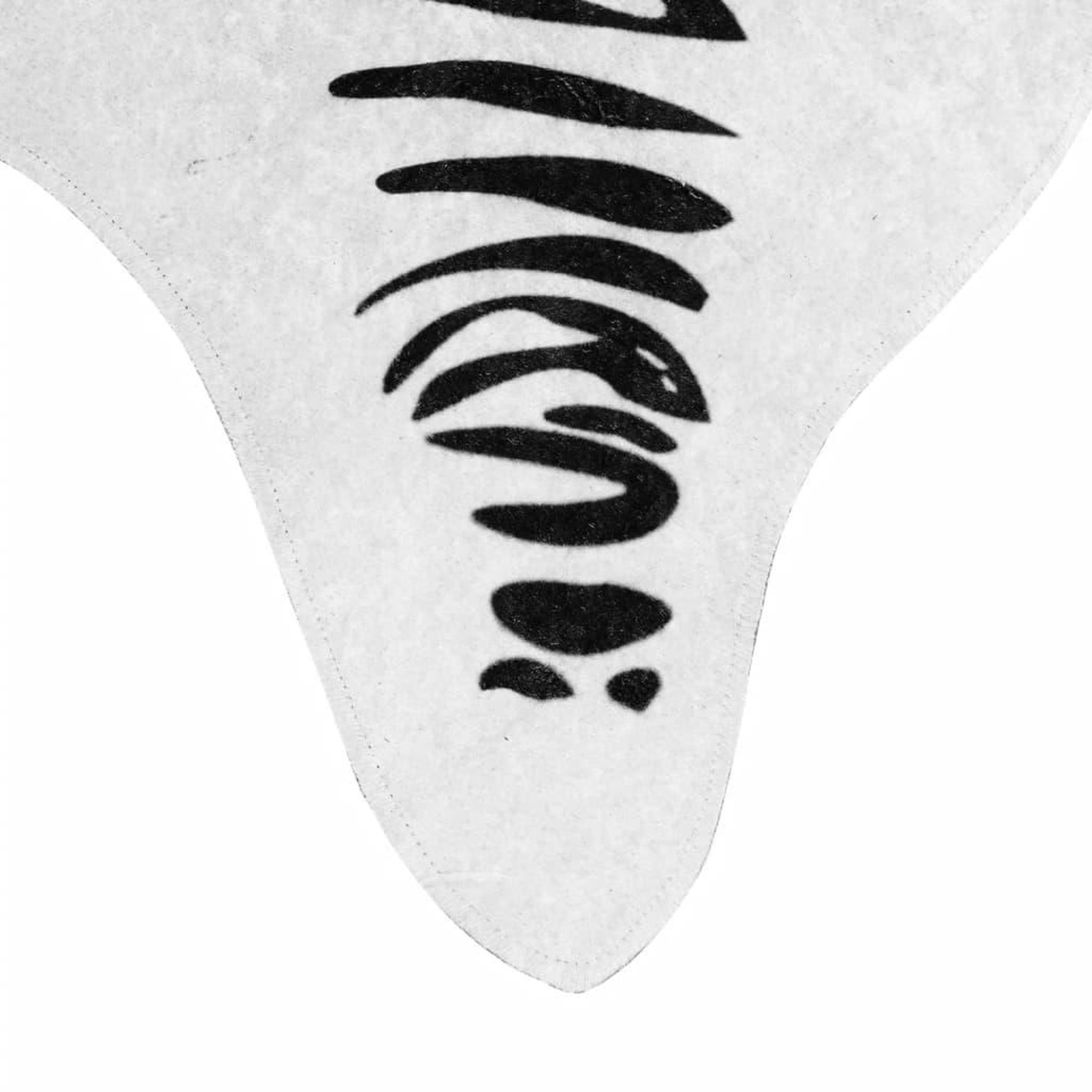 Voir la diapositive 4 : VIDAXL Tapis noir et blanc 120x170 cm motif zebre lavable antiderapant