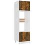 Voir la diapositive 2 : VIDAXL Armoire a micro-ondes Chene fume 60x57x207 cm Bois d'ingenierie