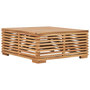 Voir la diapositive 2 : VIDAXL Table et repose-pied de jardin coussin gris fonce Bois de teck