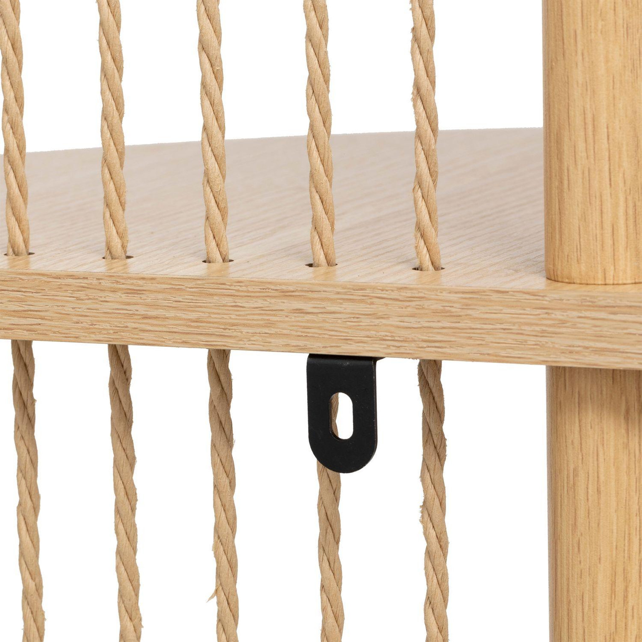 Voir la diapositive 3 : FIVE Etagère d'angle 4 niveaux en bois kord - beige