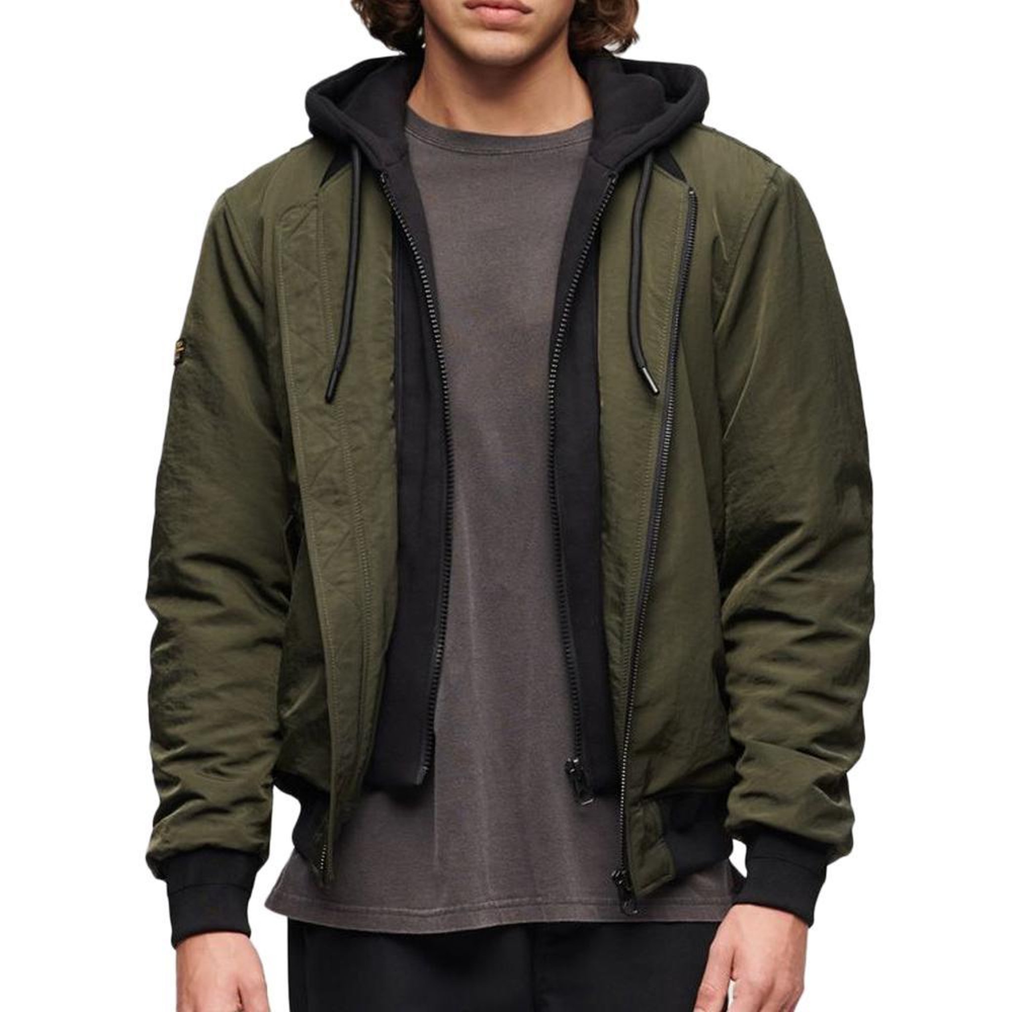 Voir la diapositive 2 : SUPERDRY Veste kaki homme superdry hooded