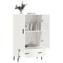 Voir la diapositive 4 : VIDAXL Buffet haut blanc brillant 69,5x31x115 cm bois d'ingenierie