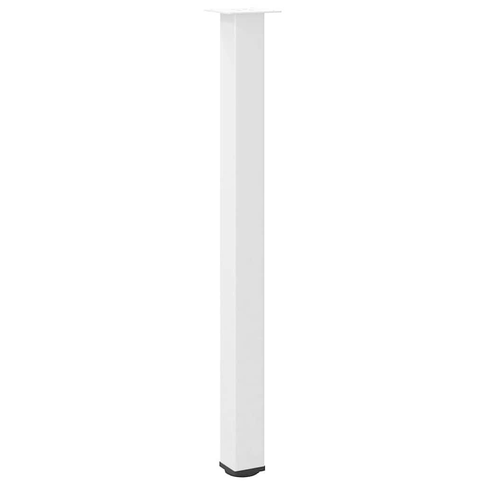 Voir la diapositive 4 : VIDAXL Pieds de table basse blanc 4 pcs 110-112 cm acier
