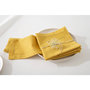Voir la diapositive 3 : ATMOSPHERA Lot de 4 Serviettes de Table  Chambray  40x40cm Ocre