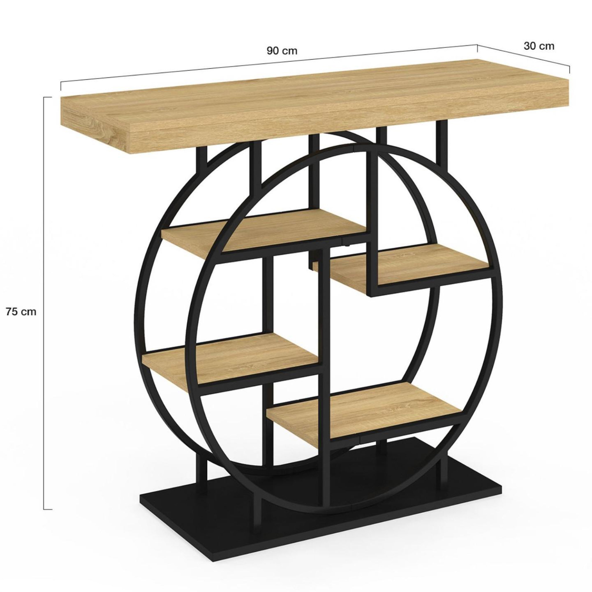 Voir la diapositive 4 : ID MARKET Console étagère ola design industriel
