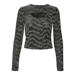 Vero Moda T Shirt Manches  ongues Noir Femme Vero Moda  ucy. Coloris disponibles : Gris