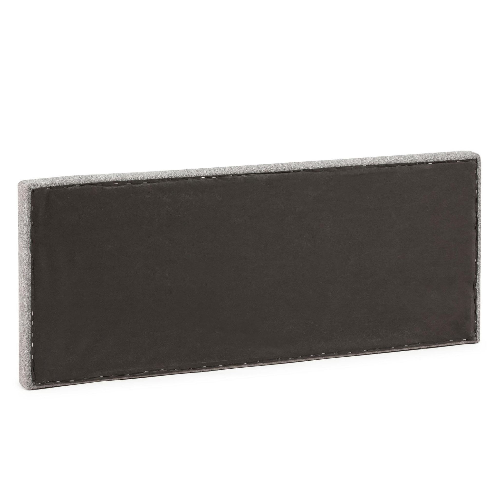 Voir la diapositive 3 : MARCKONFORT Tête de lit tapissée Miconos 150x60 cm Couleur Gris, 8 cm d'épaisseur