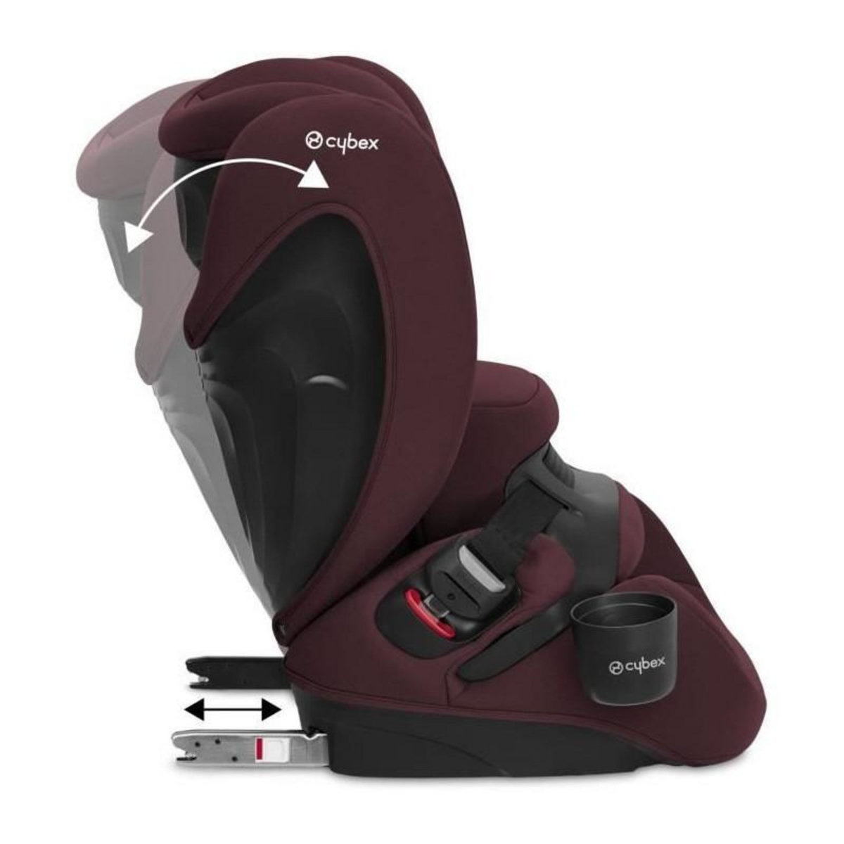 CYBEX Siege auto CYBEX PALLAS B2 I-SIZE - Des 15 mois jusqu'a 12 ans - Rumba Red et dark red
