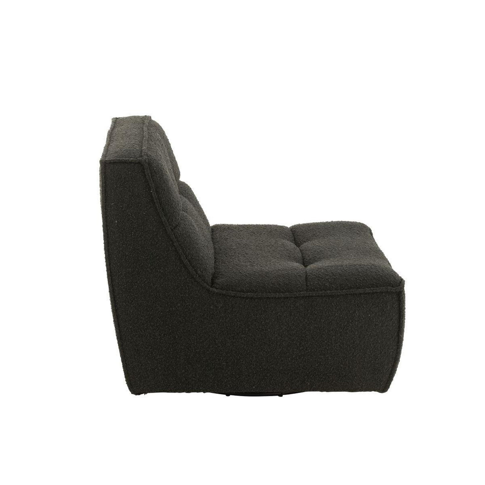 Voir la diapositive 3 : J-LINE Fauteuil Pivotant  Cosy  97cm Noir