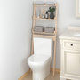 Voir la diapositive 1 : VIDAXL Etagere de toilette 63,5x32x179 cm Bois de pin massif