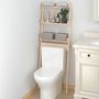 Voir la diapositive 1 : VIDAXL Etagere de toilette 63,5x32x179 cm Bois de pin massif