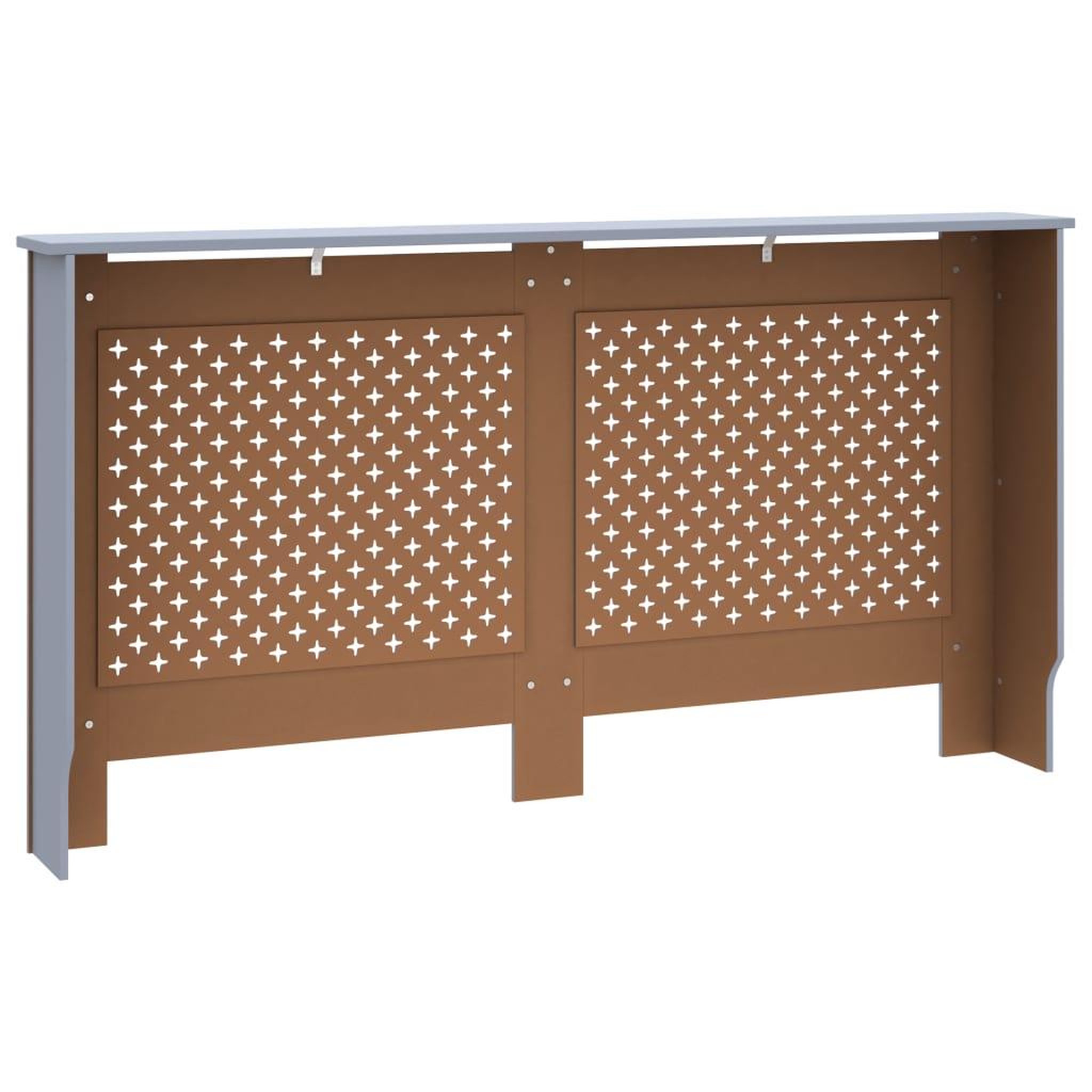 Voir la diapositive 5 : VIDAXL Cache-radiateur anthracite 152x19x81,5 cm MDF