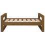 Voir la diapositive 5 : VIDAXL Lit pour chien Marron miel 75,5x55,5x28 cm Bois de pin solide