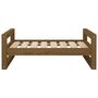 Voir la diapositive 5 : VIDAXL Lit pour chien Marron miel 75,5x55,5x28 cm Bois de pin solide