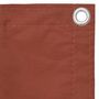 Voir la diapositive 3 : VIDAXL Ecran de balcon Terre cuite 75x500 cm Tissu Oxford