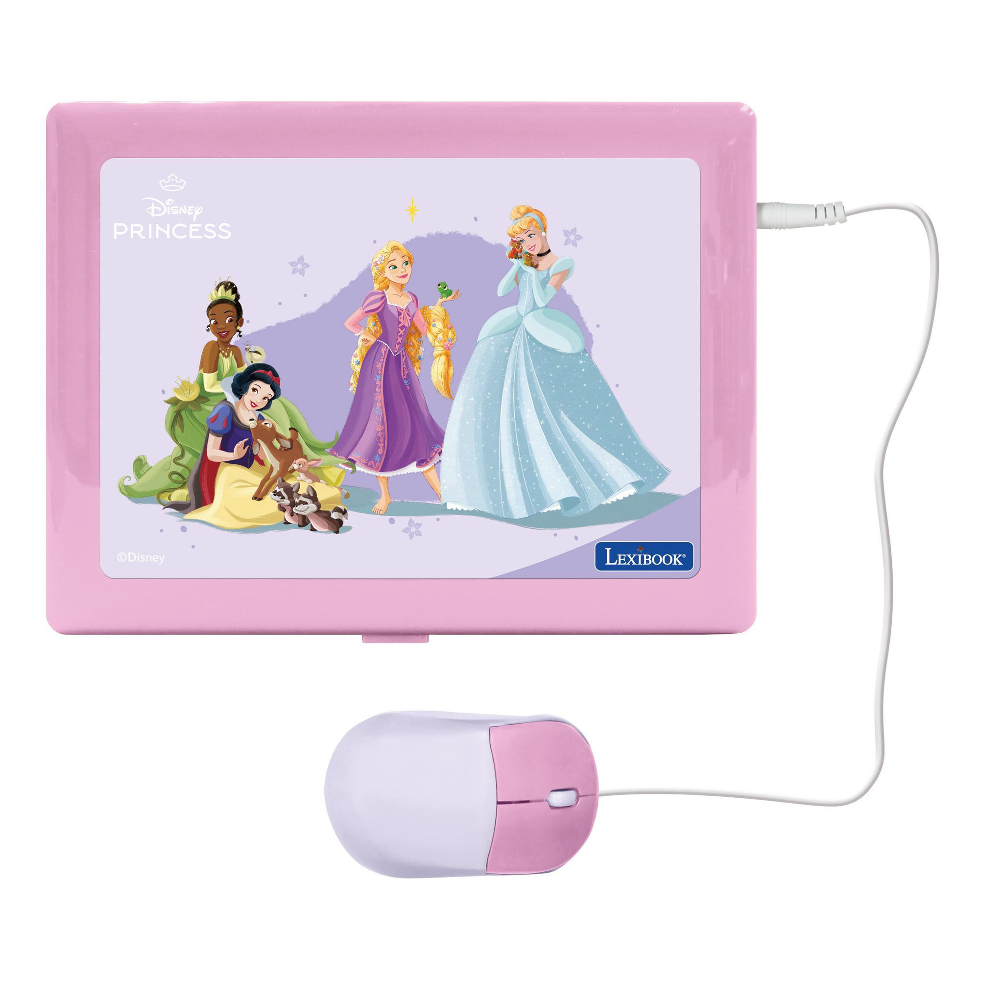 Voir la diapositive 2 : Lexibook Ordinateur éducatif bilingue avec 164 activités Disney Princesses (EN/FR)