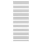 VIDAXL Store zebre gris clair largeur du tissu 60,9 cm polyester