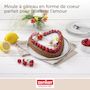 Voir la diapositive 2 : ZENKER Set pâtisserie avec moule à gâteau cœur 27 x 25 cm en acier, 2 bols à mixer, verre mesureur et spatule Zenker