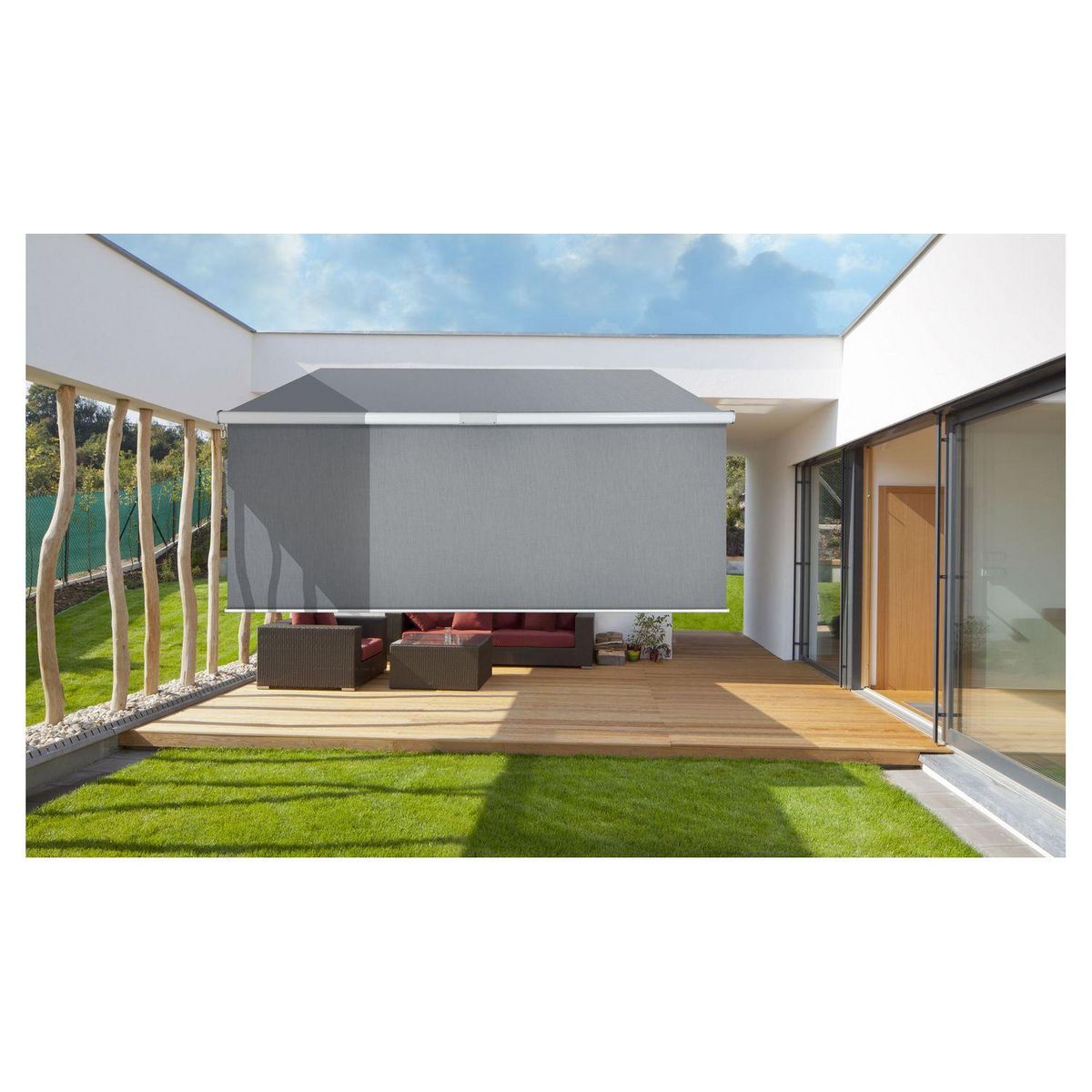 Inkazen Store banne vertical gris 3x2m MILANO