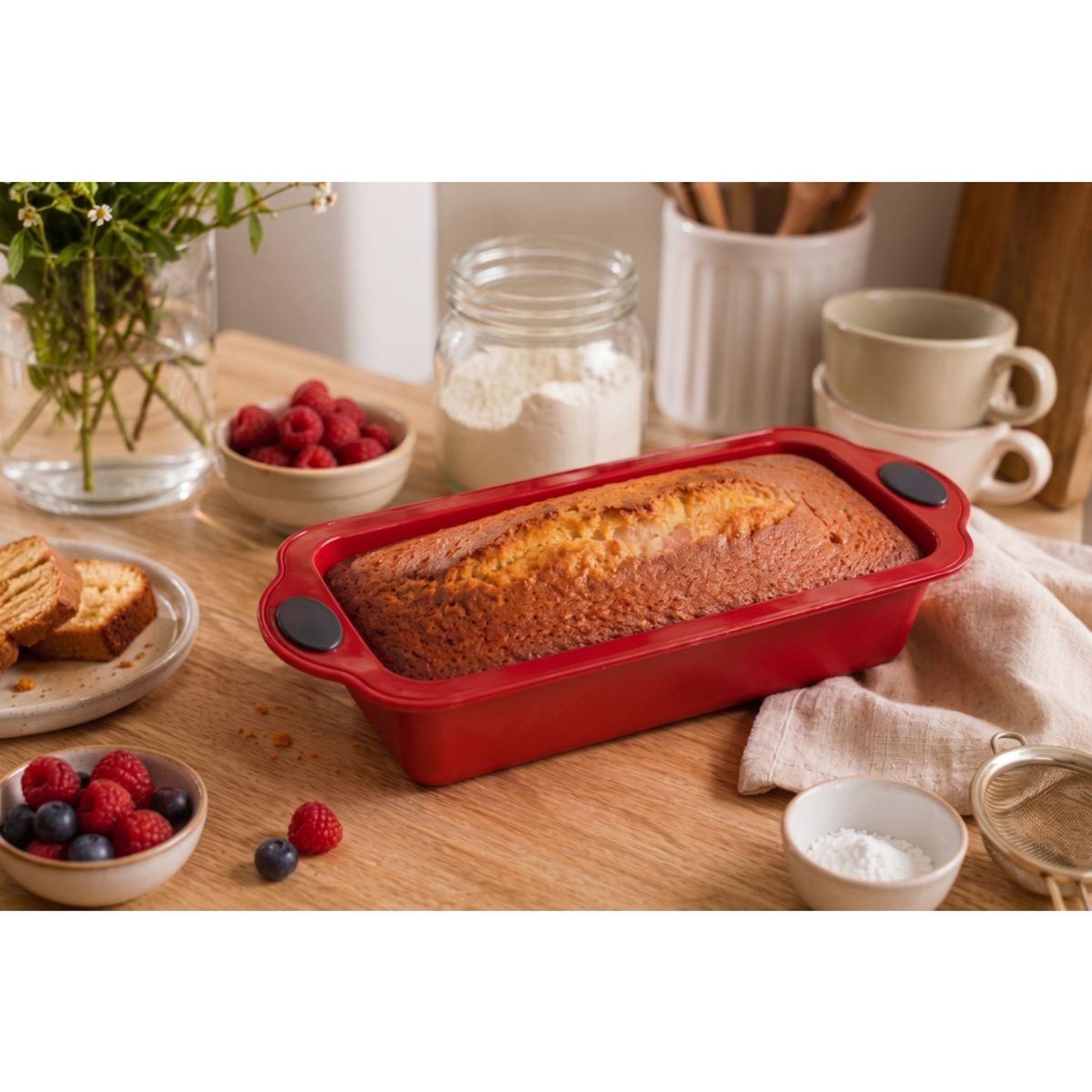 Voir la diapositive 2 : ESSENTIEL B Moule à cake renfort métal 24cm