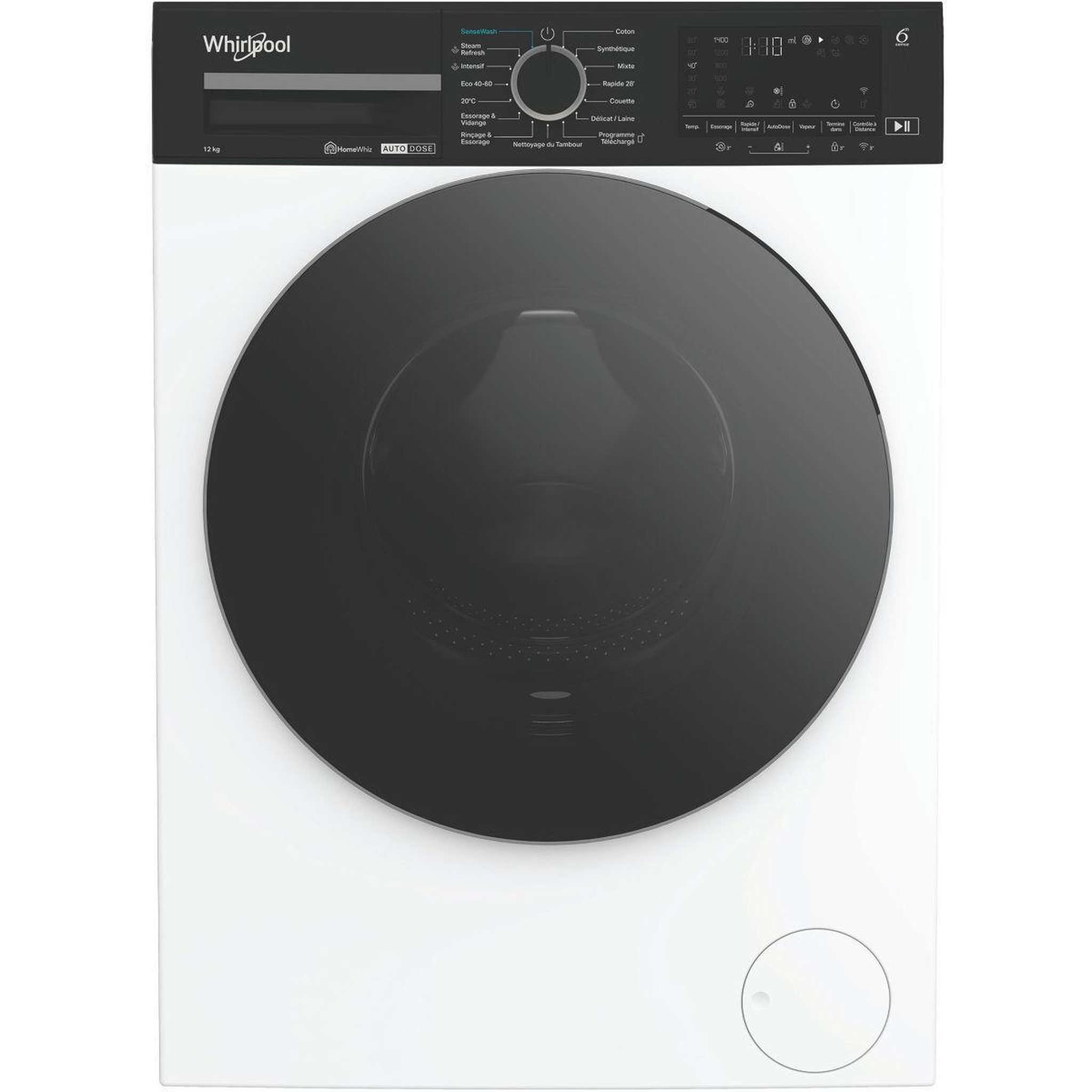 Voir la diapositive 1 : Whirlpool Lave linge hublot WPM27WADSFR