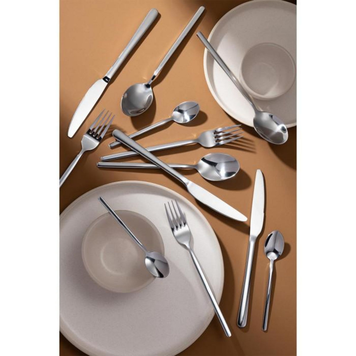 Paris Prix Ménagère 24 Pièces en Inox  Brillant  27cm Argent