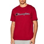 CHAMPION T shirt Rouge Homme Champion 216473. Coloris disponibles : Rouge