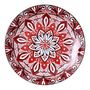 Voir la diapositive 1 : Paris Prix Lot de 6 Assiettes Plates  Jaipur  19cm Rouge