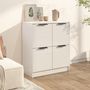 Voir la diapositive 3 : VIDAXL Buffet Blanc 60x30x70 cm Bois d'ingenierie