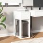 Voir la diapositive 3 : VIDAXL Support de tour d'ordinateur avec tiroir blanc 30x44x74 cm