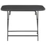 Voir la diapositive 2 : VIDAXL Table pliable de jardin Gris 100x75x72 cm Verre et acier